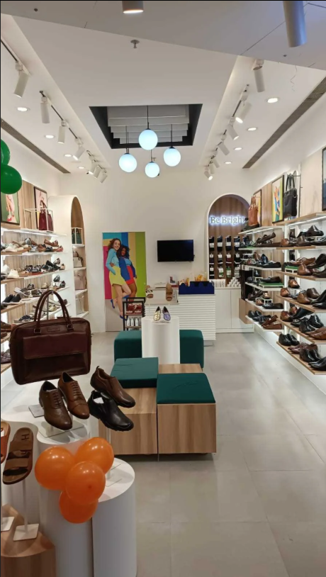 Hush Puppies flagship showroom interior at City Centre Mall, Guwahati
